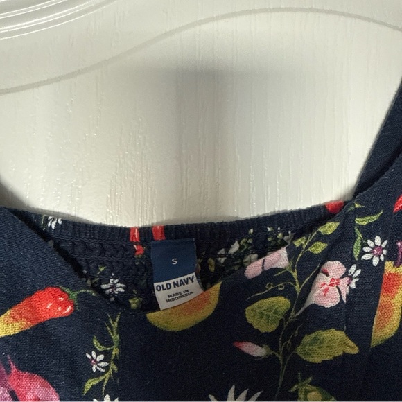 Old Navy Navy Fruit & Floral Shift Dress Small - Picture 5 of 8